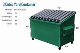 3 Cubic Yard Waste Disposal Container