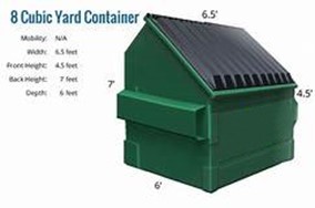 8 Cubic Yard Waste Disposal Container